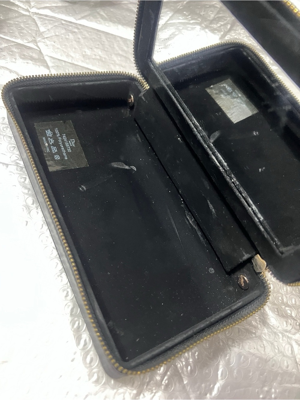 【DIY】Used Dior Convented Cosmetic Pouch Crossbody Bag with strap - Picture 7 of 9